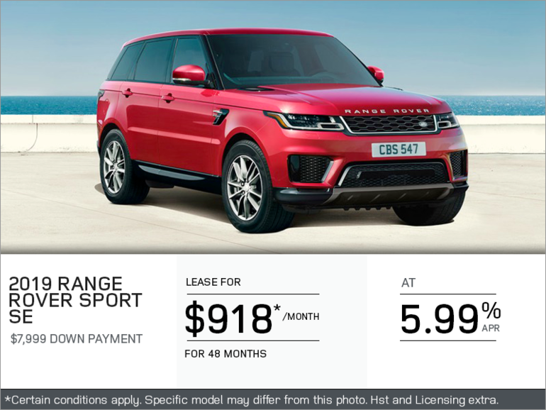 The 2019 Range Rover Sport SE