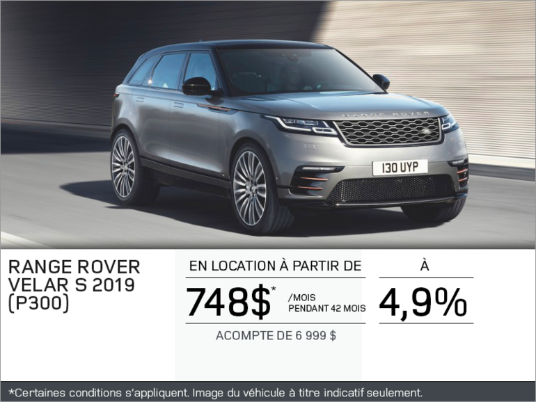 Le Range Rover Velar 2019
