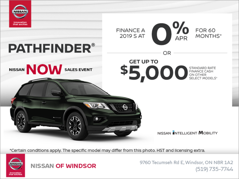 Get the 2019 Nissan Pathfinder Today!