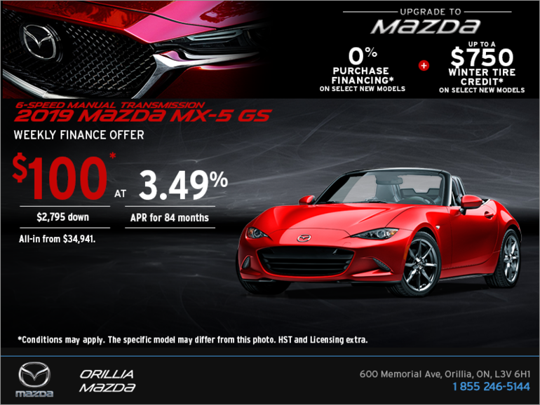 Get the 2019 Mazda MX-5 Today!