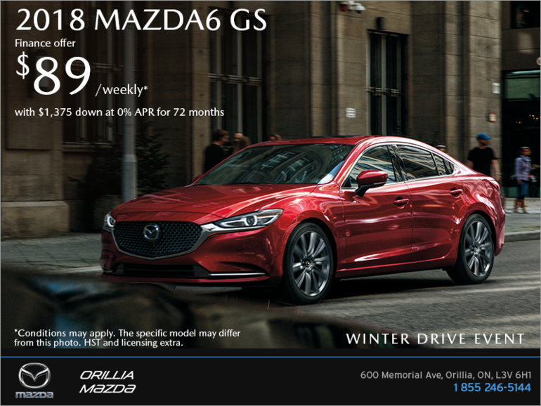 Get the 2018 Mazda6 Today!