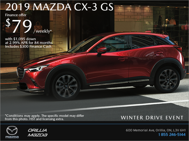 Get the 2019 Mazda CX-3 Today!