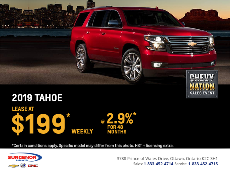 Lease the 2019 Chevrolet Tahoe