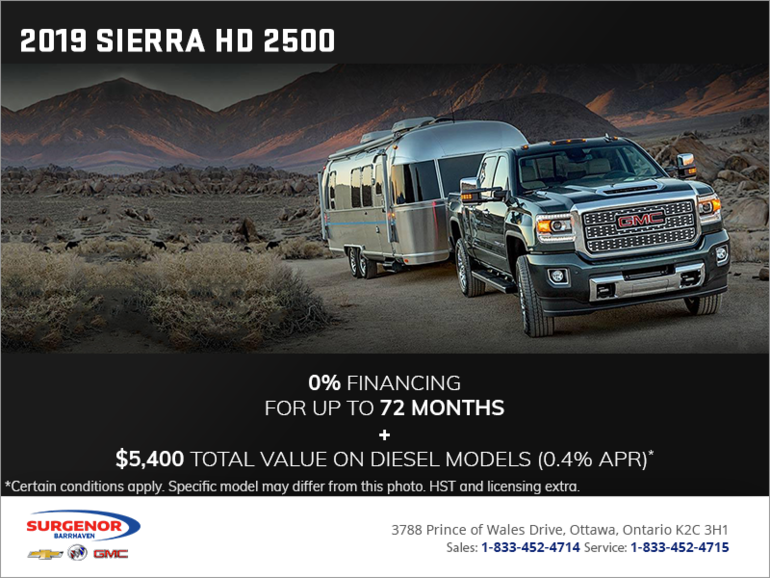 The 2019 GMC Sierra HD 2500