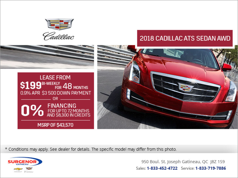 2018 Cadillac ATS SEDAN AWD