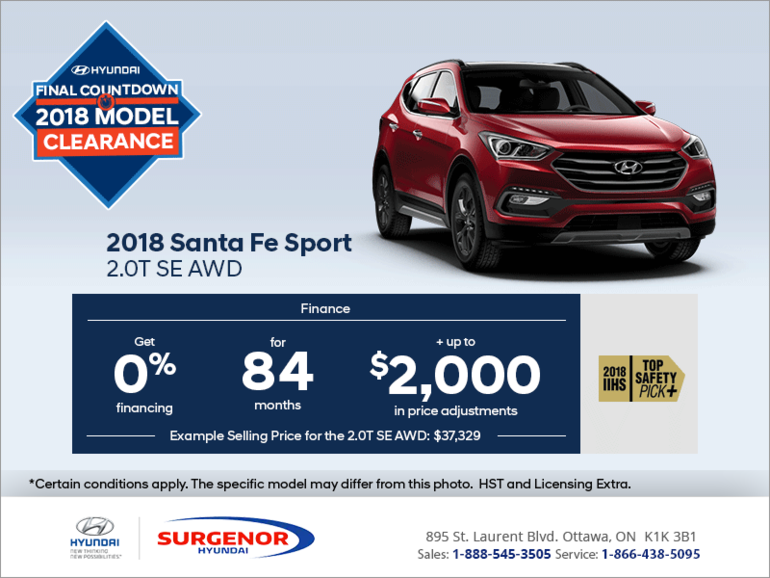 Get the 2018 Santa Fe Sport!