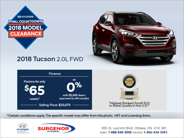 Get the 2018 Tucson today!