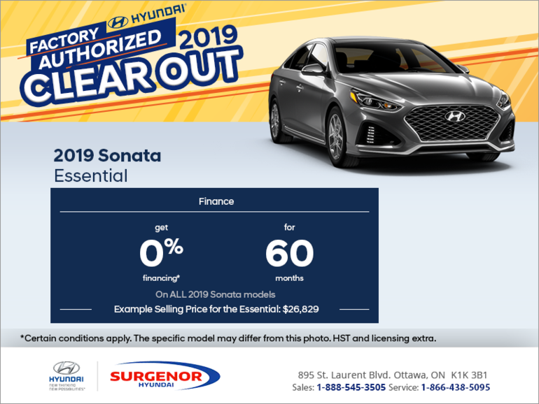 Finance the 2019 Sonata!