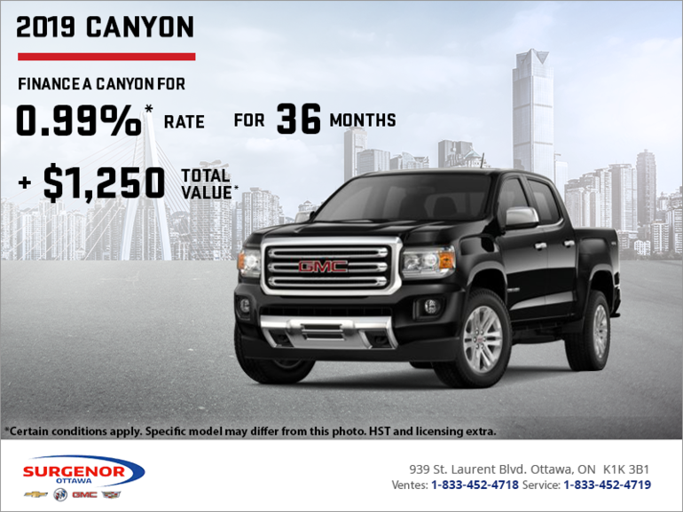 The 2019 GMC Canyon