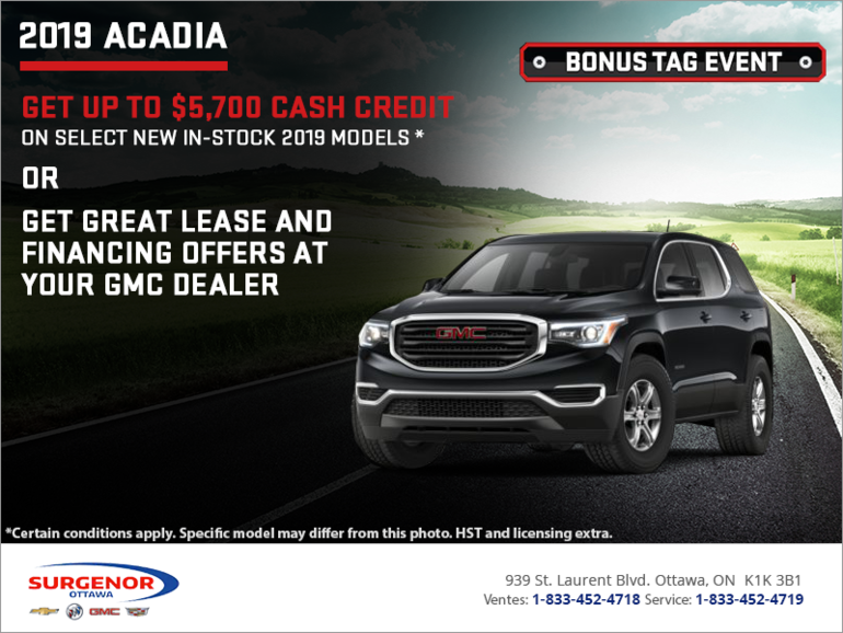 The 2019 GMC Acadia