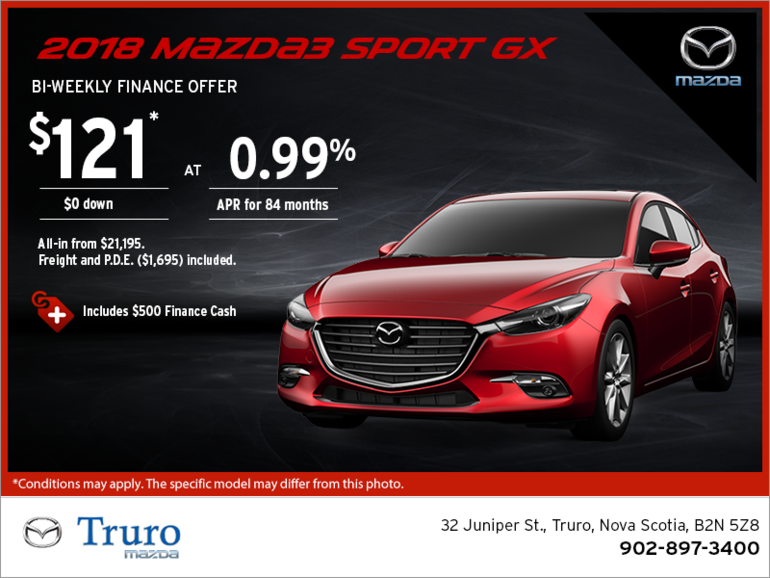 Get the 2018 Mazda3 Sport Today!