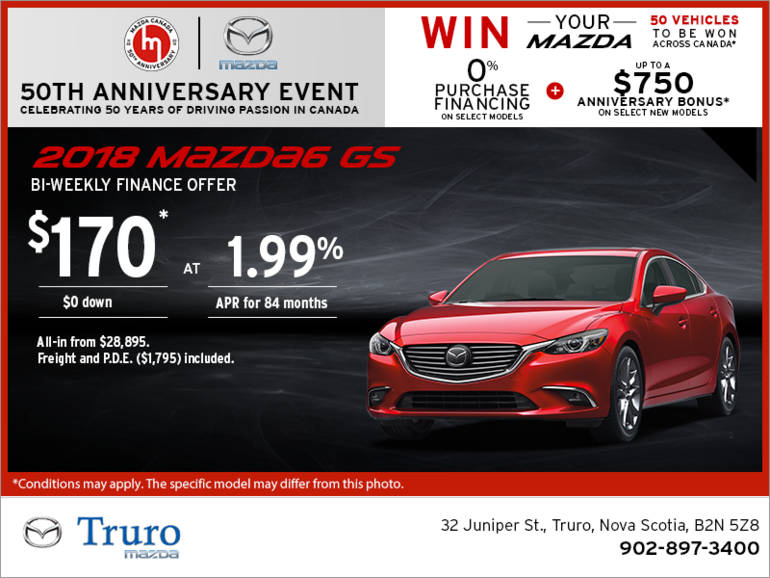 Get the 2018 Mazda6 Today!
