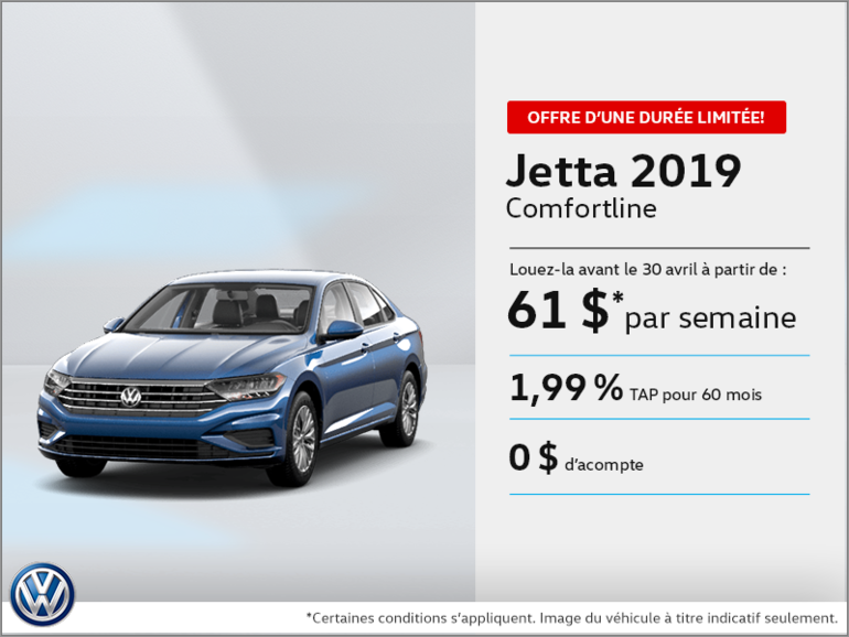 Louez la Jetta 2019!