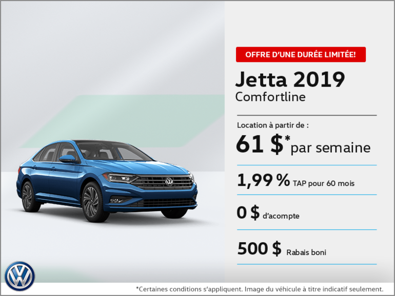 Louez la Jetta 2019!