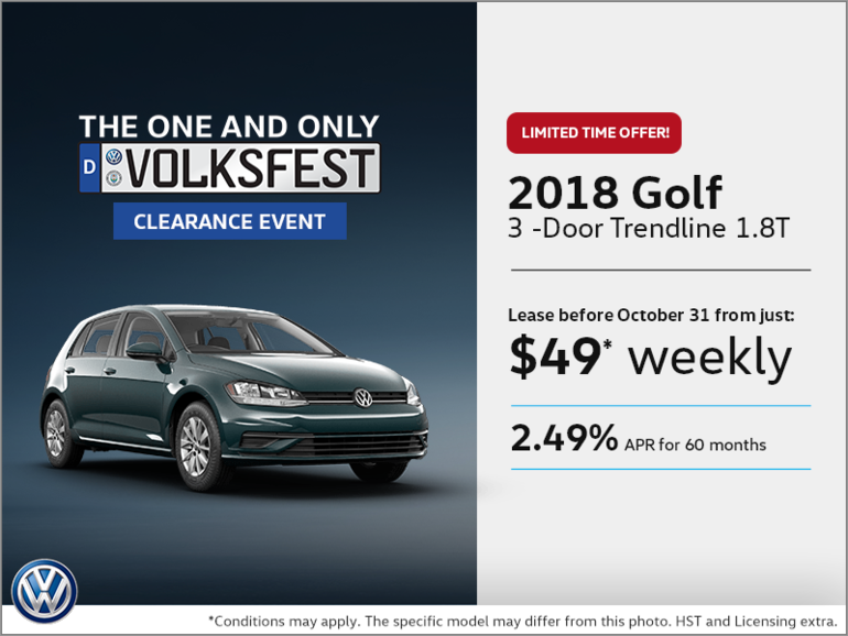Get the 2018 Golf 3-Door Today!
