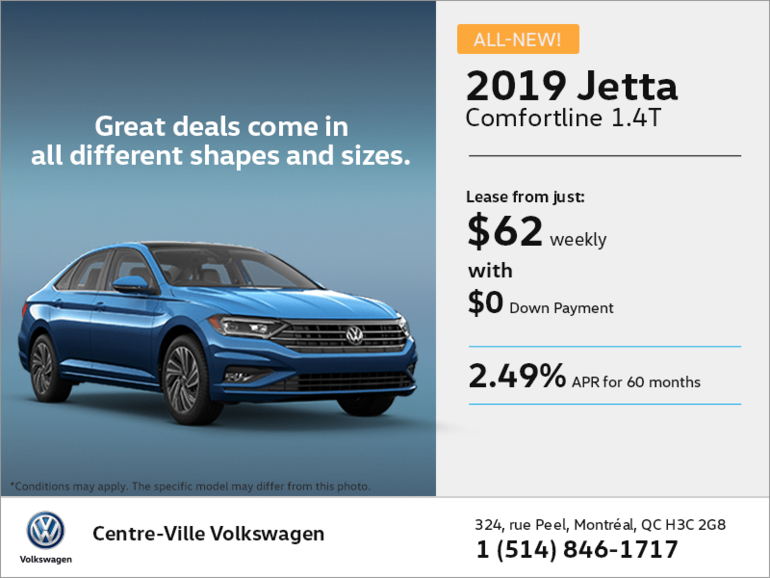 Get the all-new 2019 Jetta