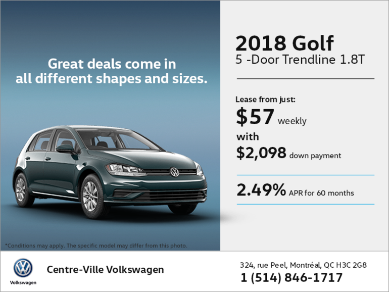 Get the 2018 Golf 5-Door Today!