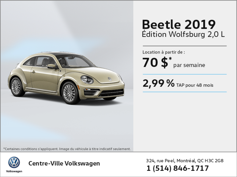 Louez la Beetle 2019!