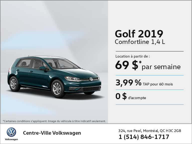Louez la Golf 2019!