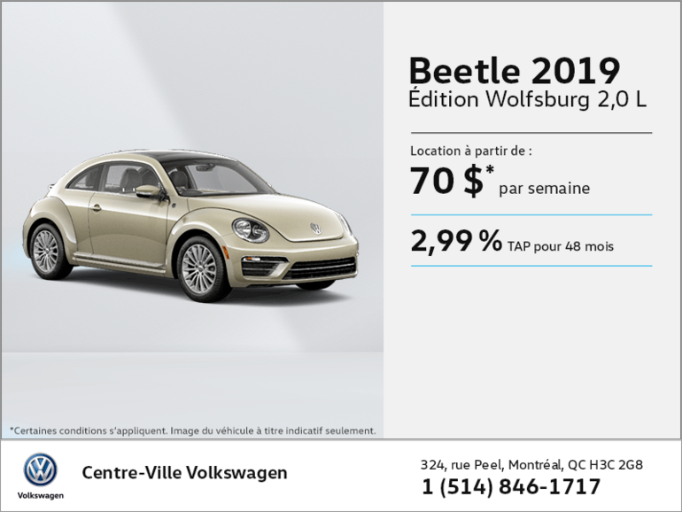 Louez la Beetle 2019!