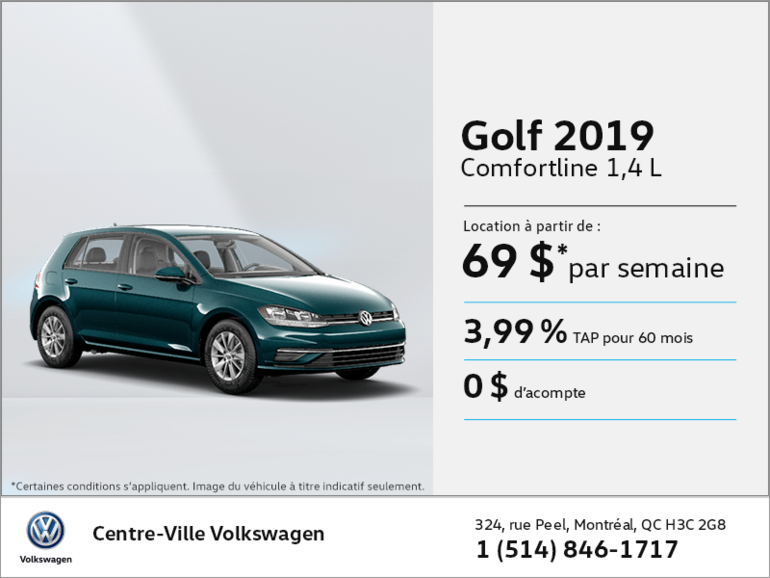 Louez la Golf 2019!
