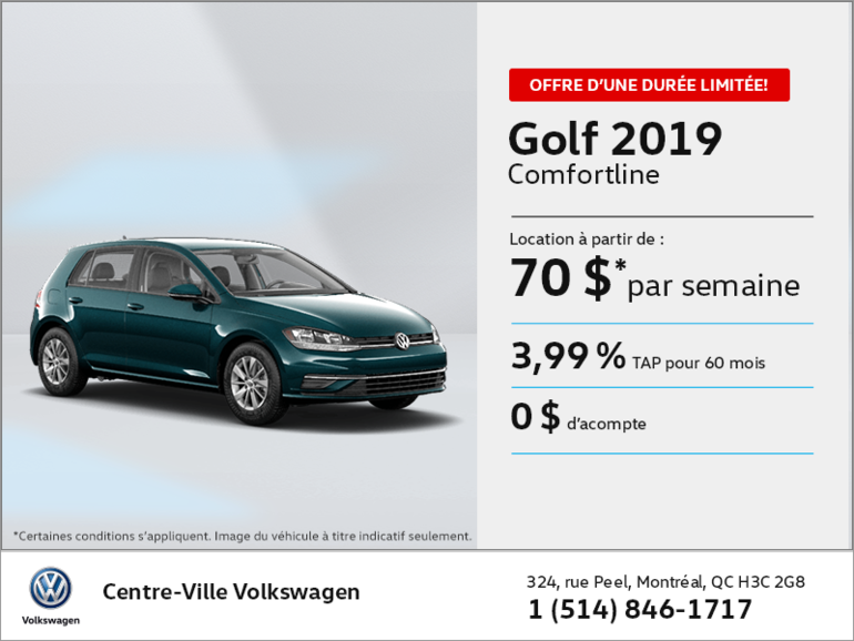 Louez la Golf 2019!