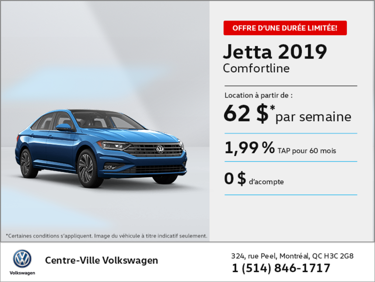 Louez la Jetta 2019!