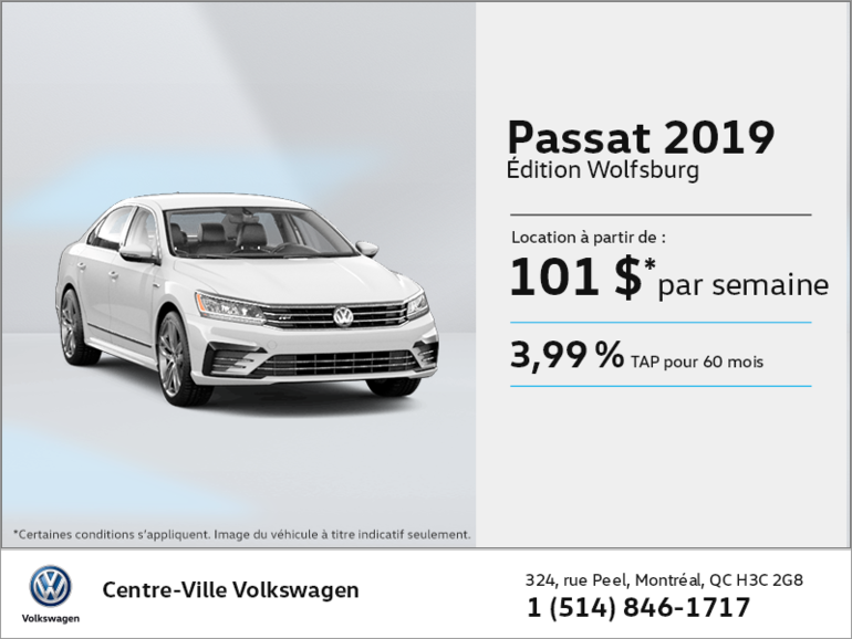 Louez la Passat 2019!
