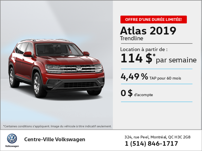 Louez l'Atlas 2019!