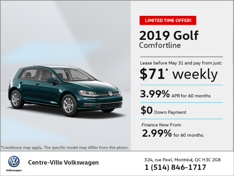 Lease the 2019 Golf!