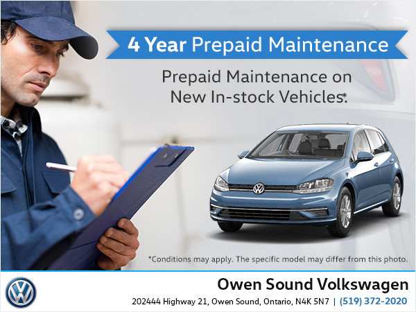 Get 4 Years Pre-Paid Maintenance