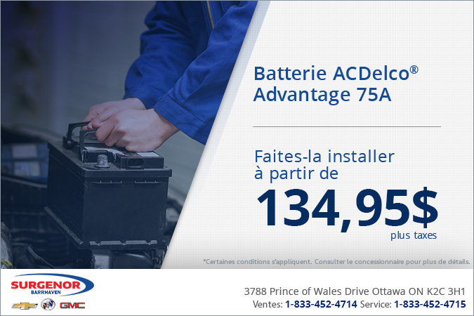 Batterie ACDelco Advantage 75A