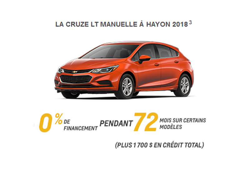 Chevrolet Cruze à hayon LT 2018