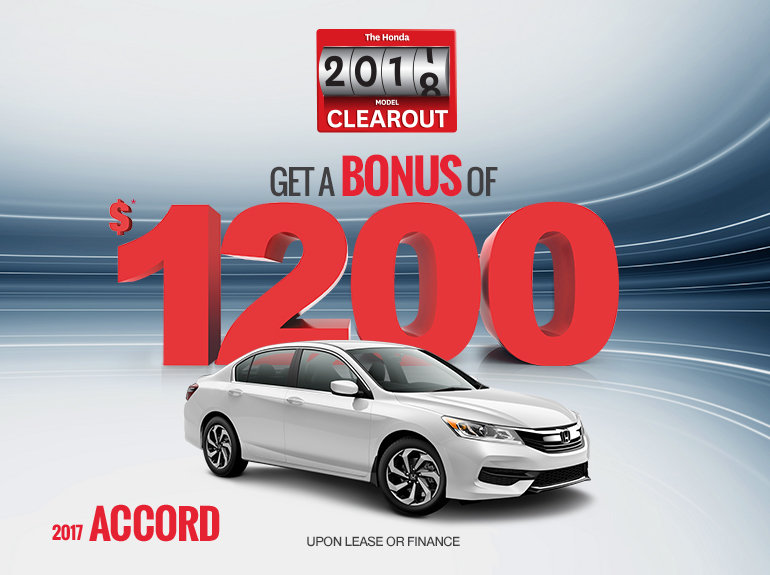 Save on the 2017 Honda Accord Today!