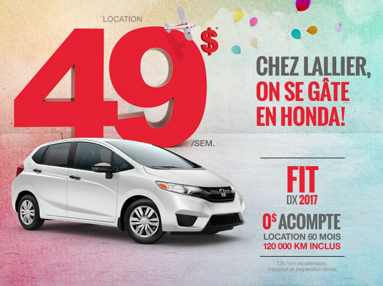 La Honda Fit 2017 en rabais!