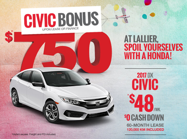 Lease a 2017 Civic Today!