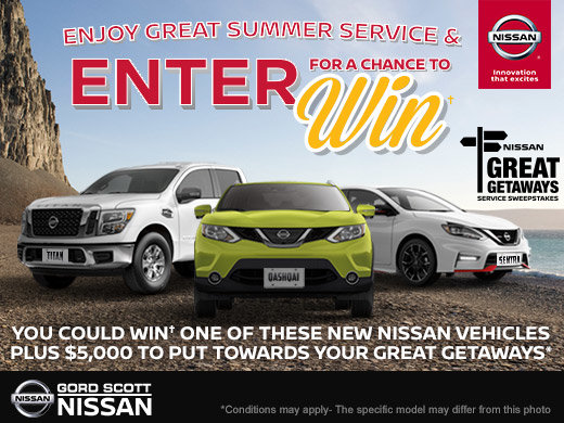 Nissan Great Getaways Service Sweepstakes