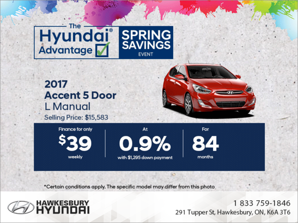 Get the 2017 Accent 5 Door!