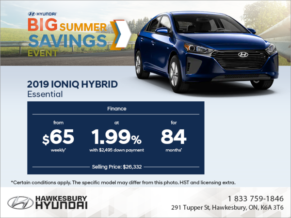 Finance the 2019 IONIQ Hybrid!