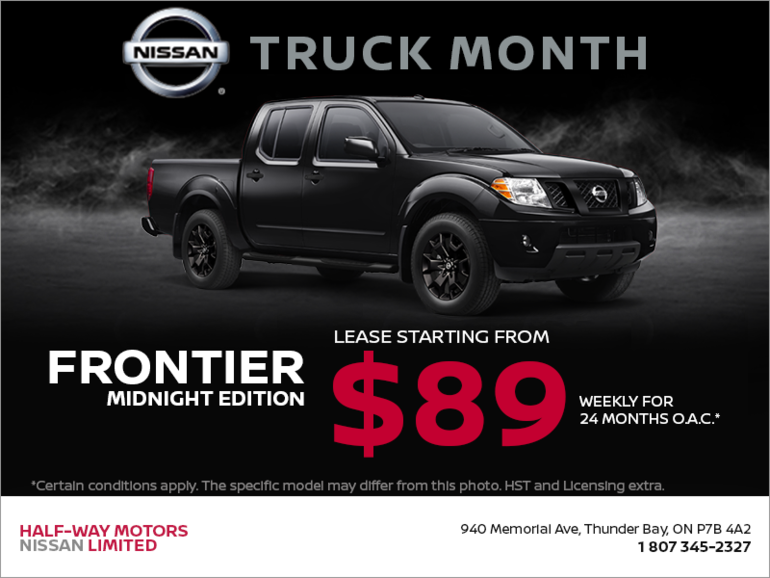 Get the 2018 Nissan Frontier Today!