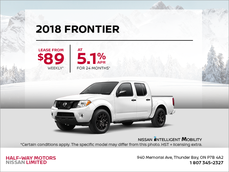 Get the 2018 Nissan Frontier Today!