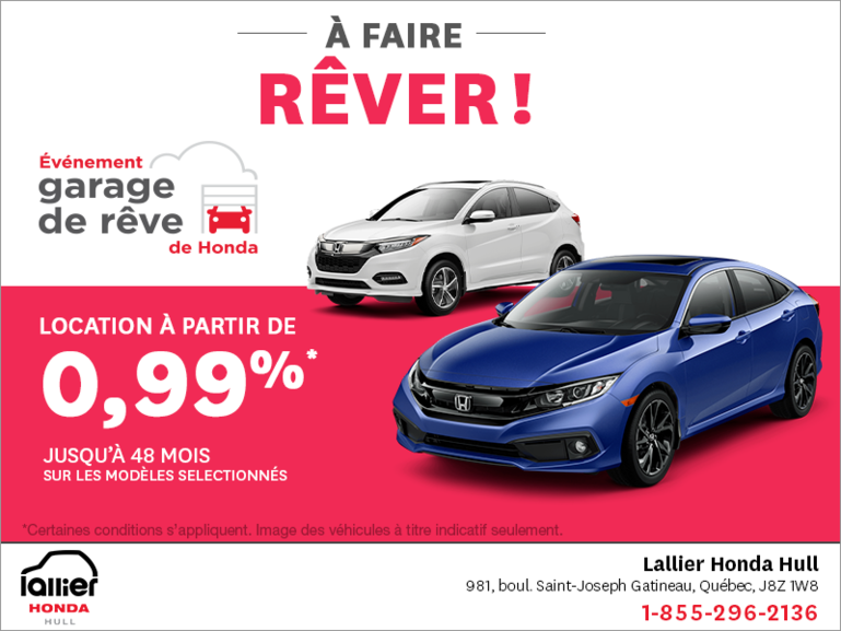 Événement garage de rêve de Honda