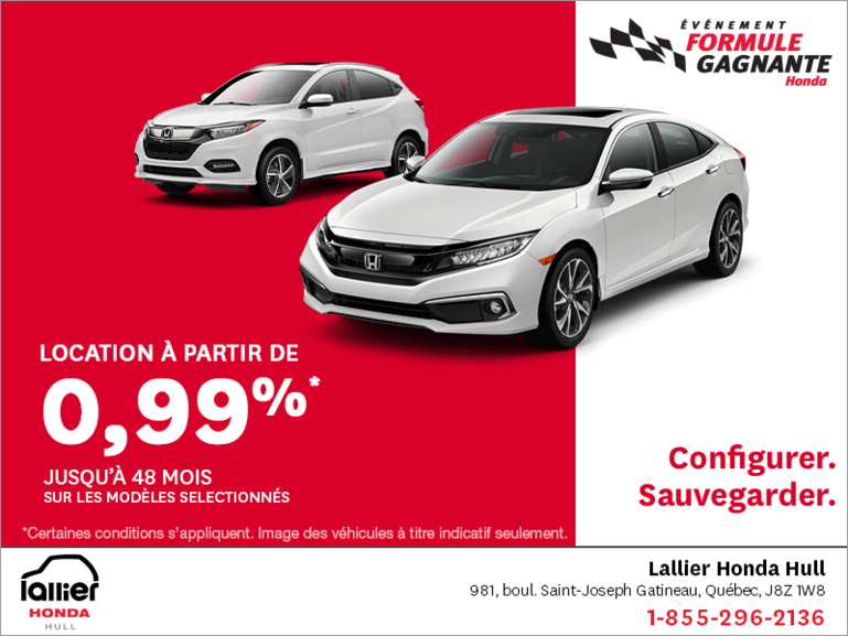 Événement formule gagnante de Honda