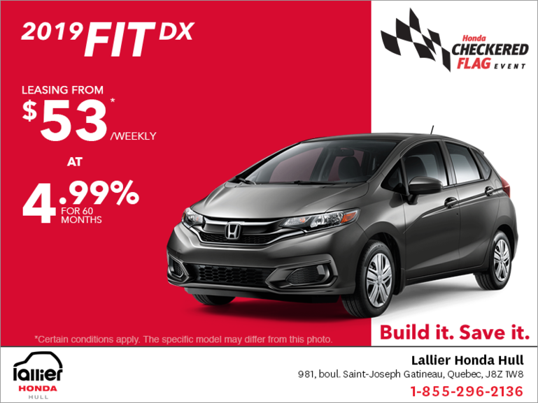 Lease the 2019 Honda Fit!