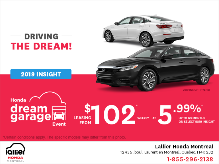 Lease the 2019 Honda Insight!
