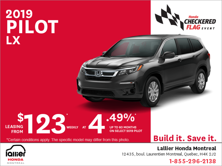 Honda Pilot Build >> Lease The 2019 Honda Pilot Lallier Honda Montreal Honda Pilot Build >> Lease The 2019 Honda Pilot Lallier Honda Montreal