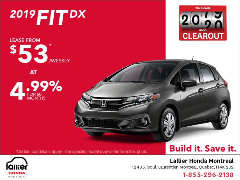 Lease the 2019 Honda Fit!