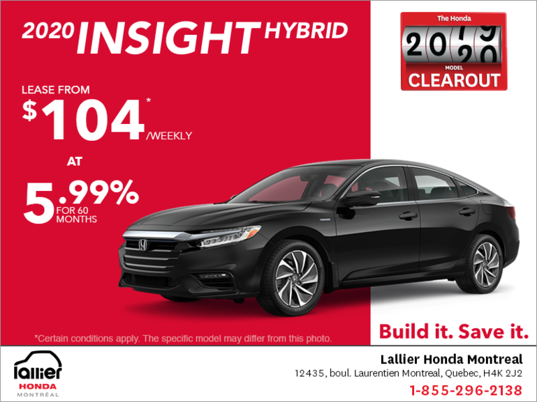 Lease the 2020 Honda Insight!