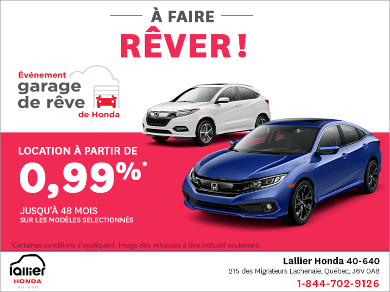 Événement garage de rêve de Honda