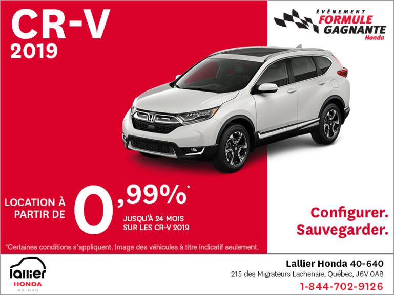 Louez le CR-V 2019!
